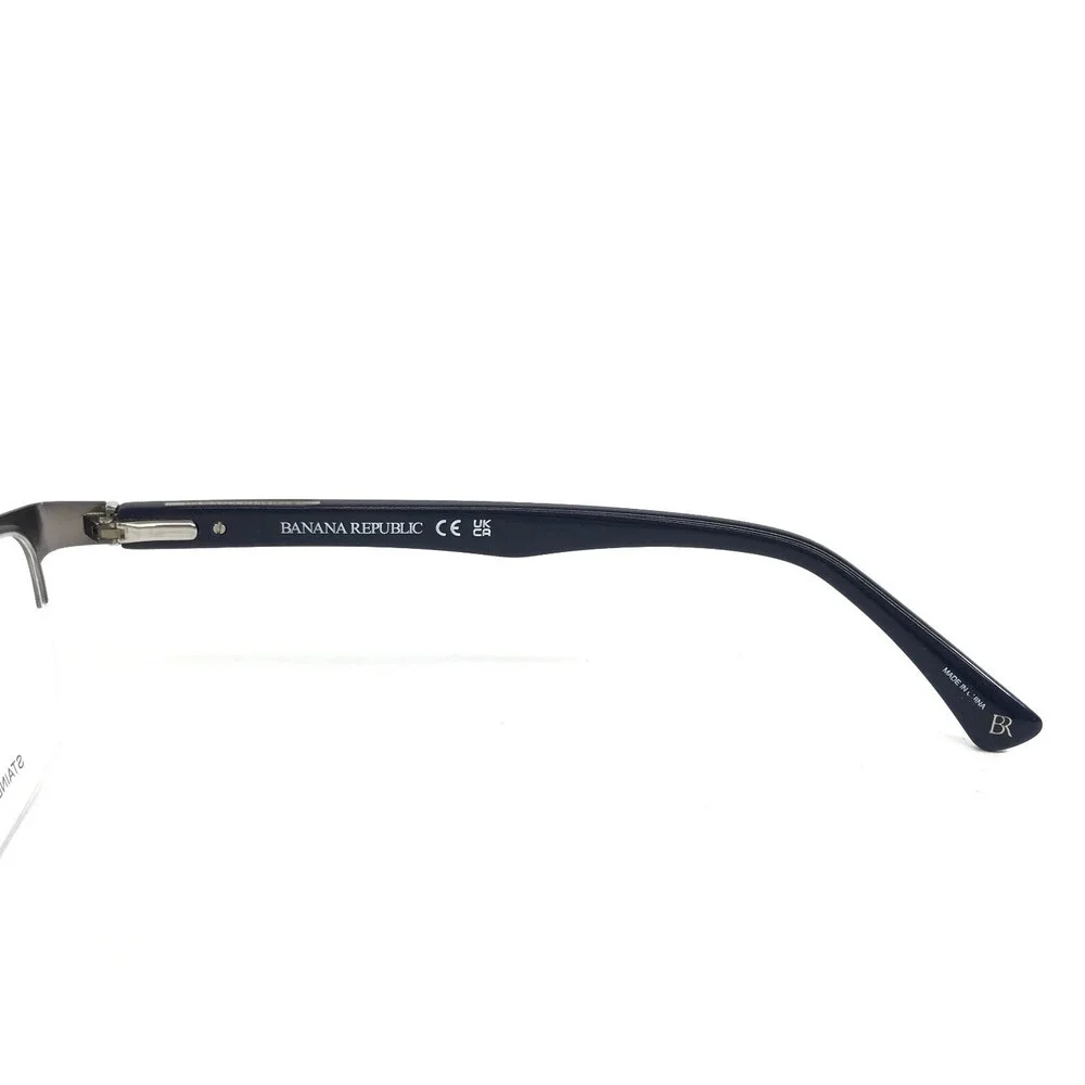 Banana Republic Eyeglasses Frames ANTON FRE Matte Gray Blue Rectangle 54-18-145
